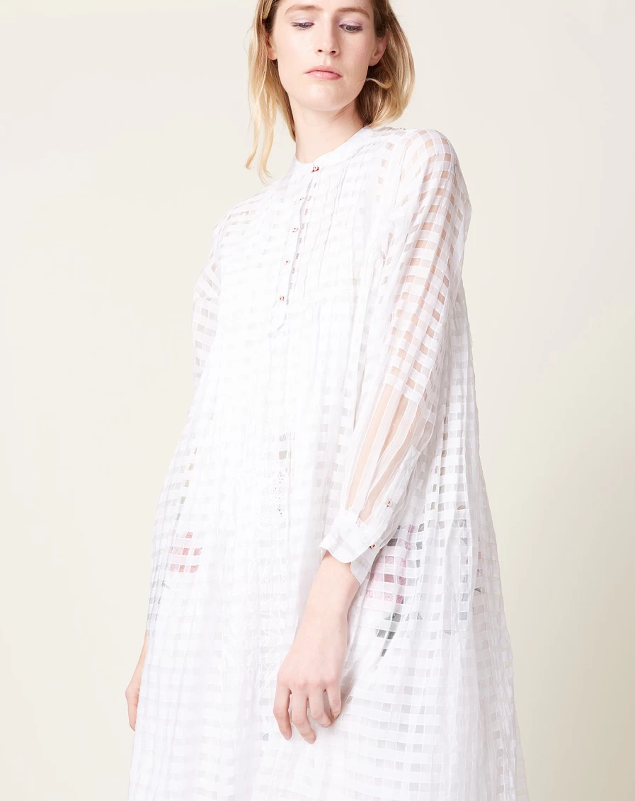 Injiri Rasa 55 Cotton Embroidered Dress – Handmade Boho Chic Women's Dress
