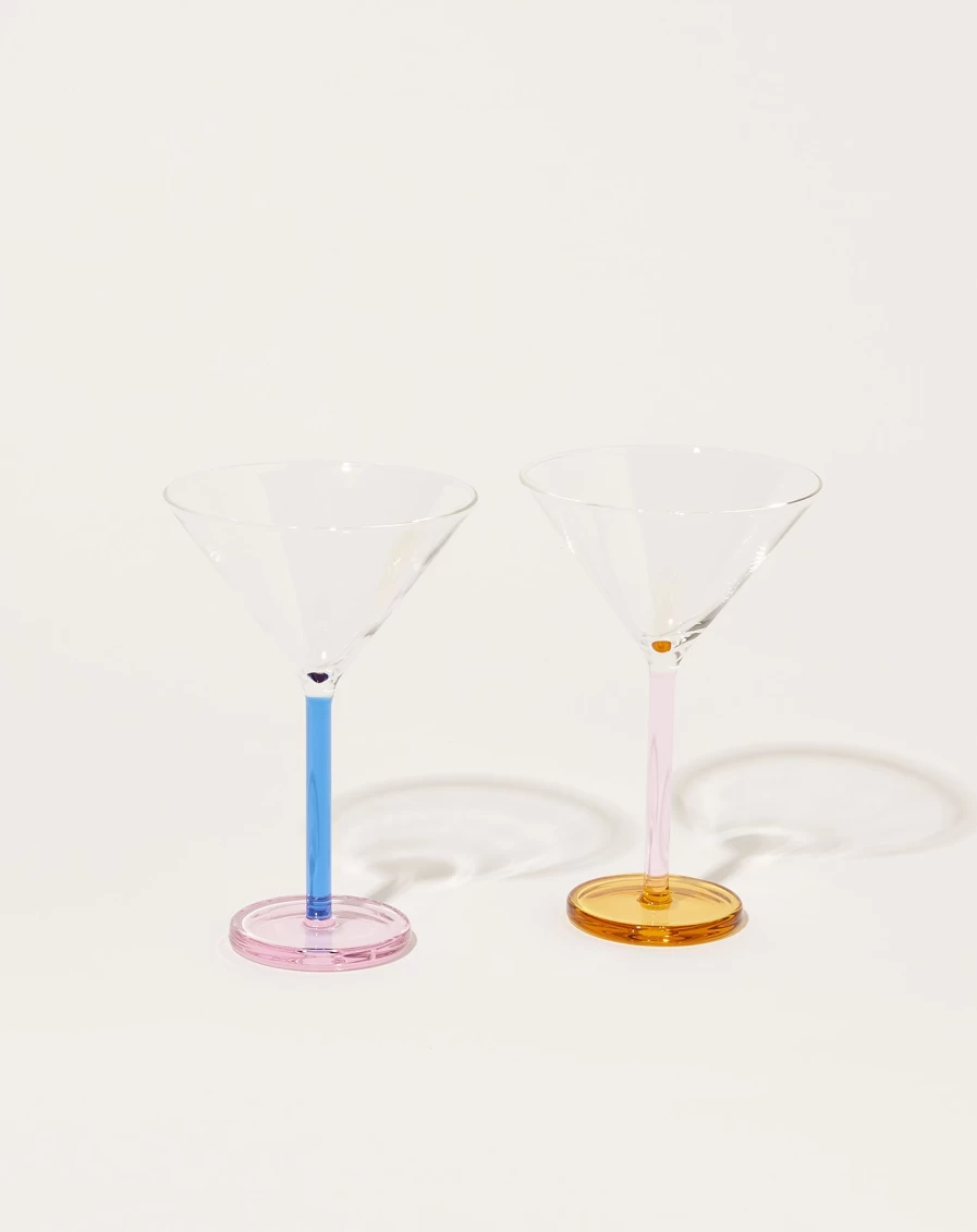 Sophie Lou Jacobsen Blue Note Piano Cocktail Set - Elegant Glassware Collection