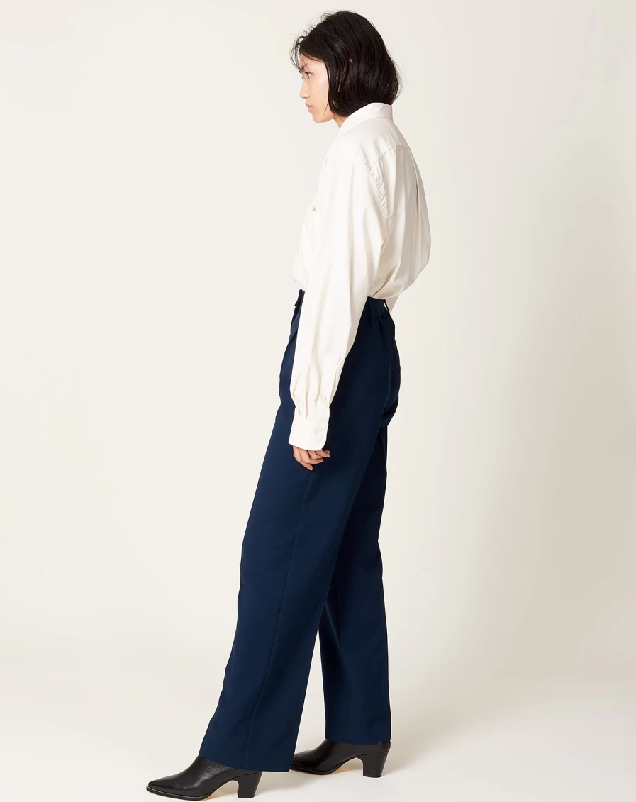 Kallmeyer Indigo Le Smoking Trouser - Classic Tailored Women's Pants