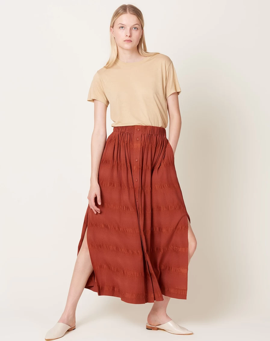 Rachel Comey Modo Skirt - Terracotta Color, Women's Fashion Skirt