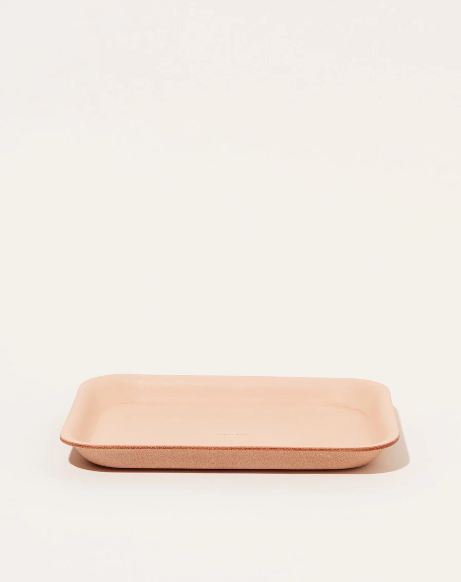 Hender Scheme Natural Leather Tray M - Handcrafted Organizer for Desk & Jewelry