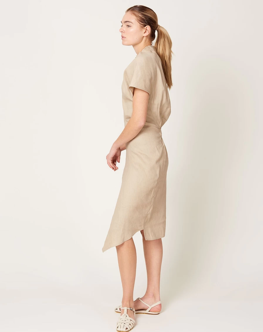 Zero + Maria Cornejo Stella Ruched Shark Dress - Elegant Women's Fashion