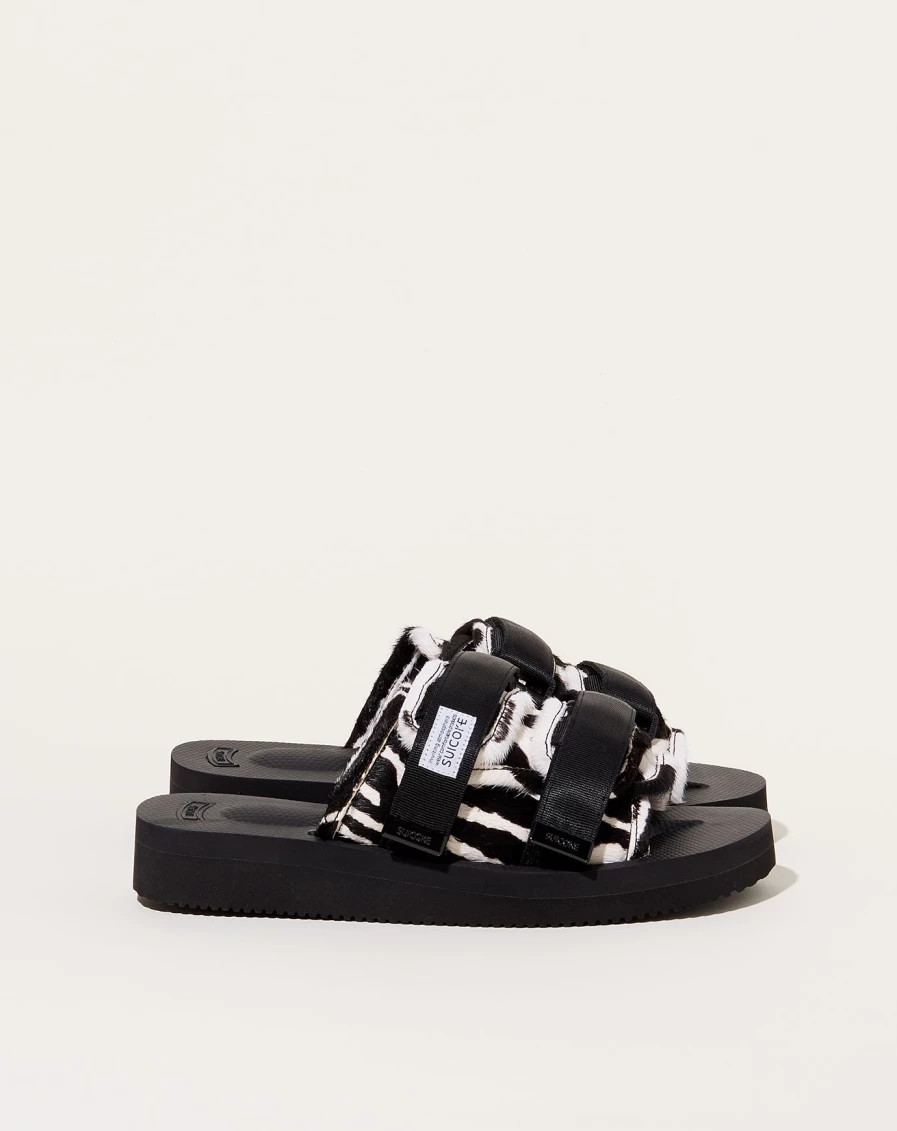 Suicoke Moto-Vhl Slide In Safari Black Sandals