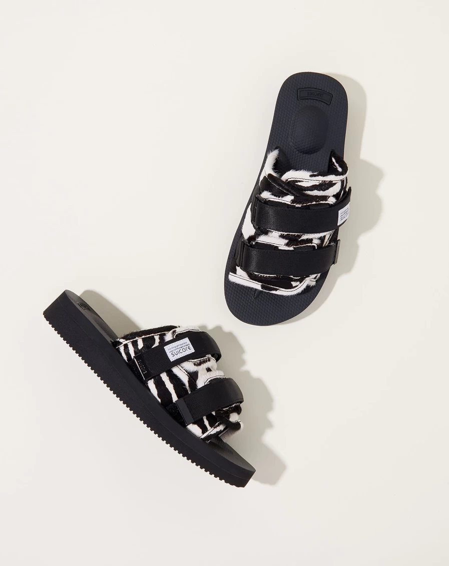 Suicoke Moto-Vhl Slide In Safari Black Sandals