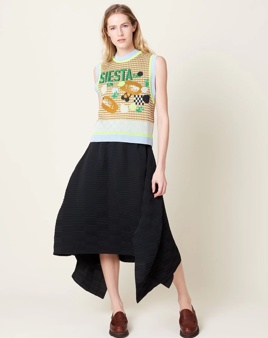 Henrik Vibskov Caviar Plisse Cami Skirt - Women's Fashion Skirt