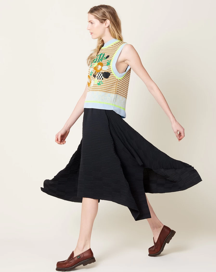Henrik Vibskov Caviar Plisse Cami Skirt - Women's Fashion Skirt