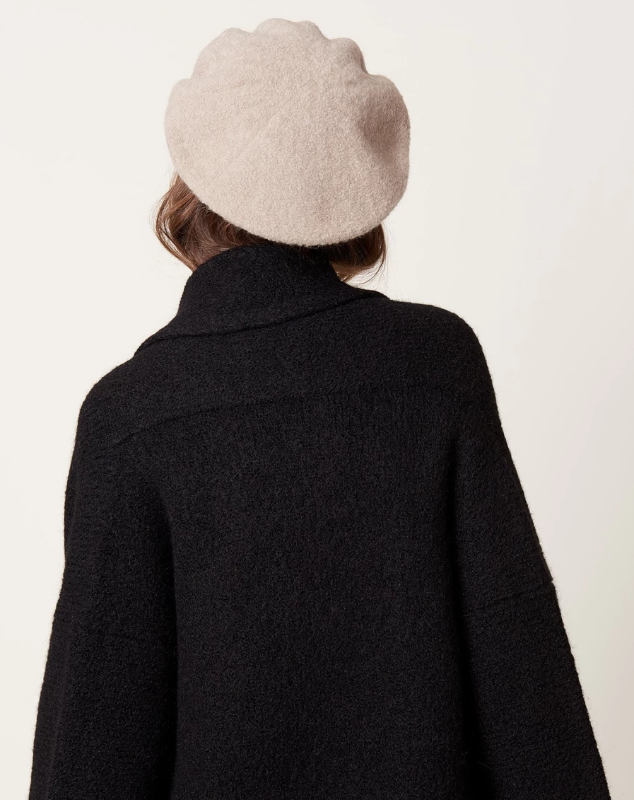 Lauren Manoogian Stoneware Horizontal Beret - Handcrafted Wool Blend Hat for Women