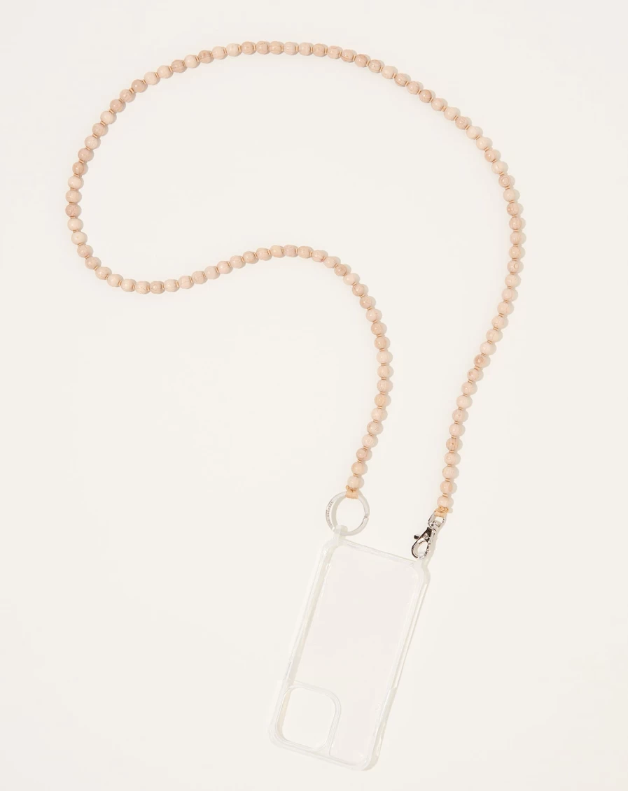 Ina Seifart Natural Beige iPhone Necklace – Handykette for Stylish Phone Accessories