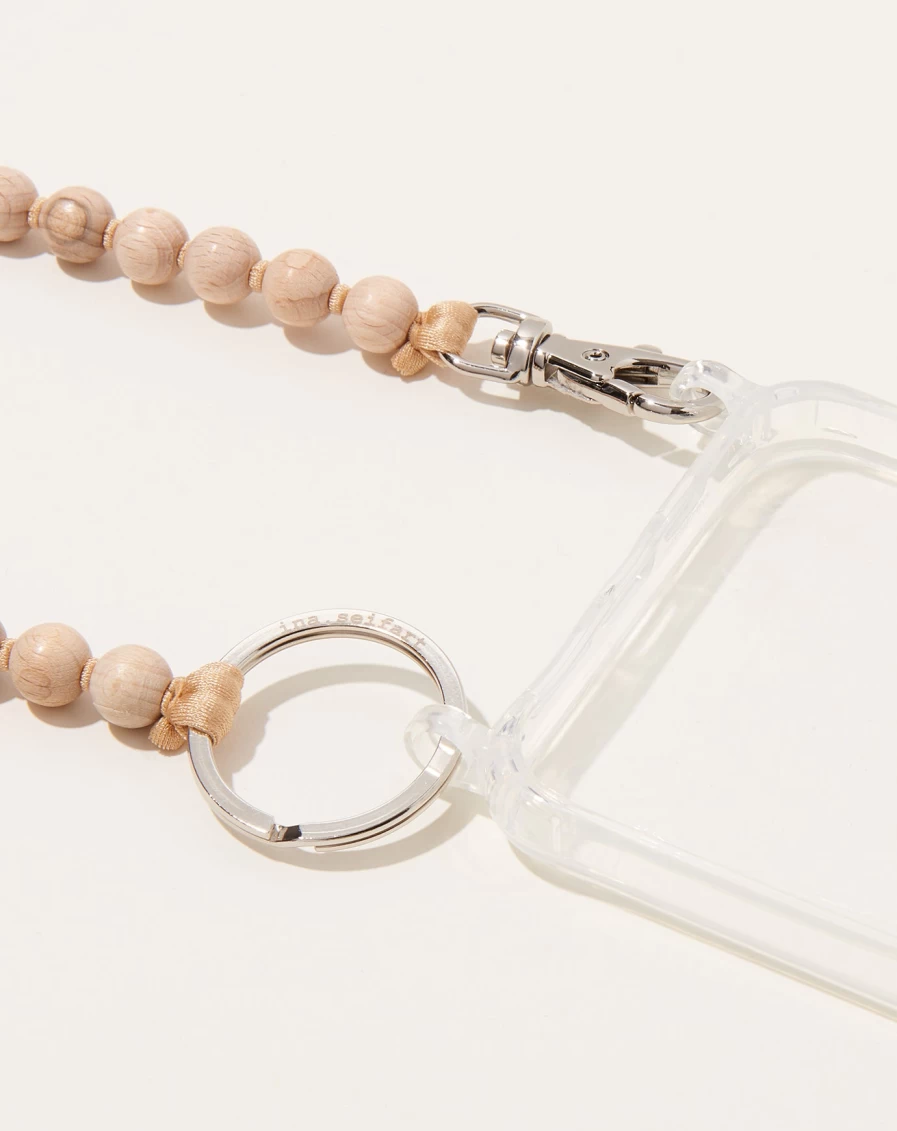 Ina Seifart Natural Beige iPhone Necklace – Handykette for Stylish Phone Accessories
