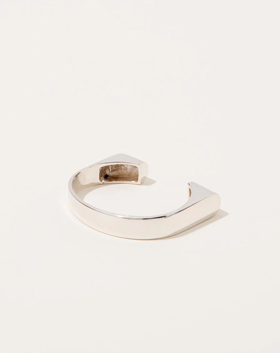 Quarry Double Caro Cuff Bracelet in Sterling Silver - Elegant Silver Jewelry