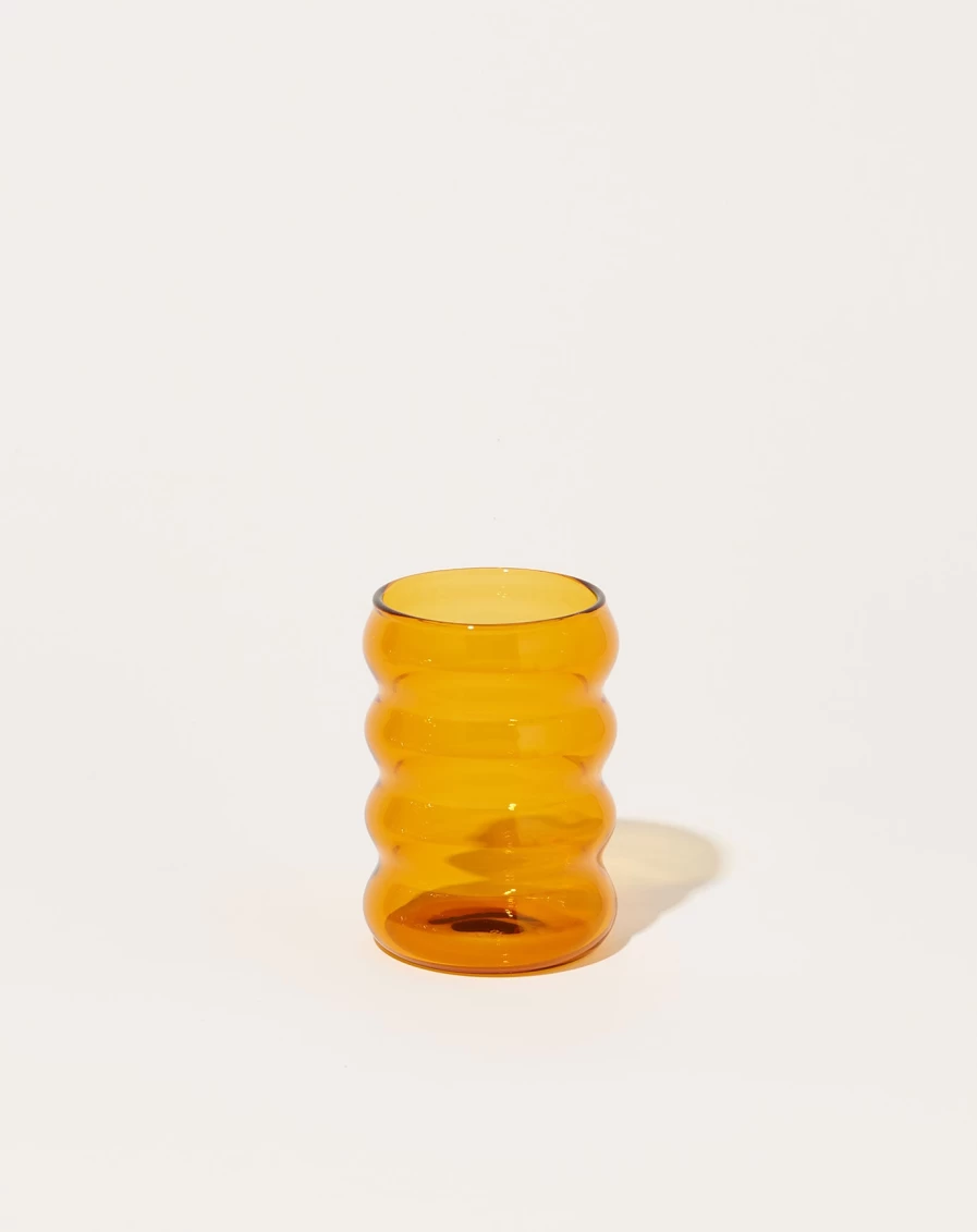 Sophie Lou Jacobsen Honey Small Ripple Cup - Handmade Ceramic Drinking Cup
