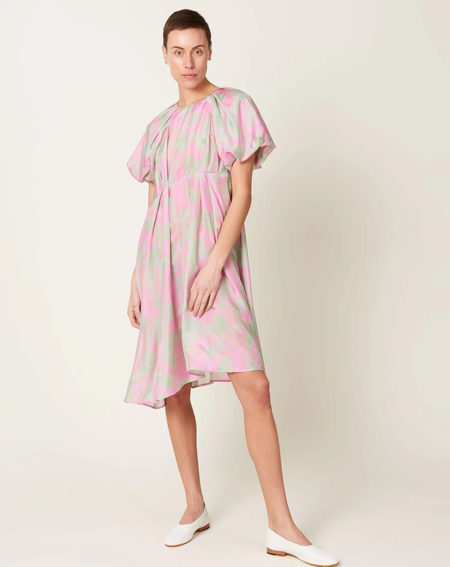 Raquel Allegra Simone Fantasy Cheetah Print Dress