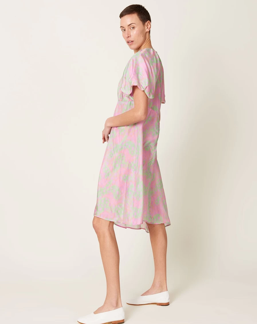 Raquel Allegra Simone Fantasy Cheetah Print Dress