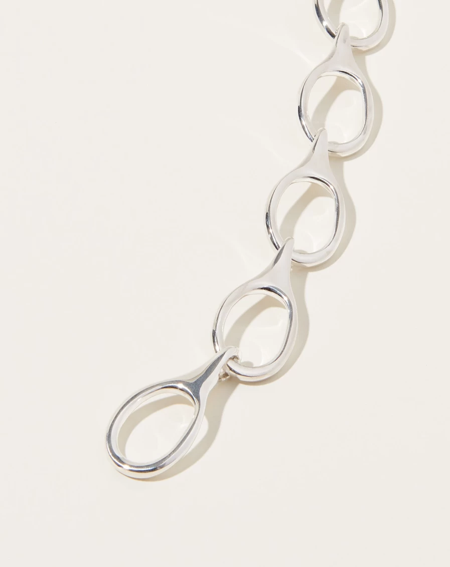 Nathalie Schreckenberg Toggle Bracelet - Handcrafted Adjustable Silver Jewelry for Women