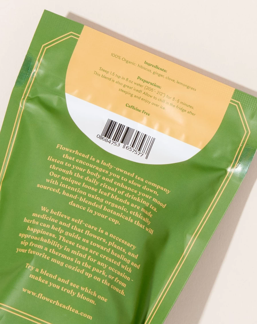 Flowerhead Tea Hawaiian Haze Herbal Tea - Tropical Blend for Relaxation & Wellness