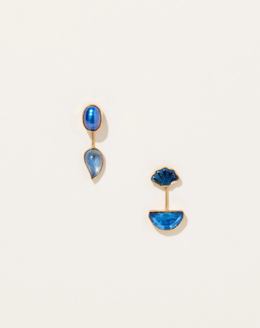 "Grainne Morton Detachable Drop Earrings XVII – Handcrafted Artistic Jewelry"