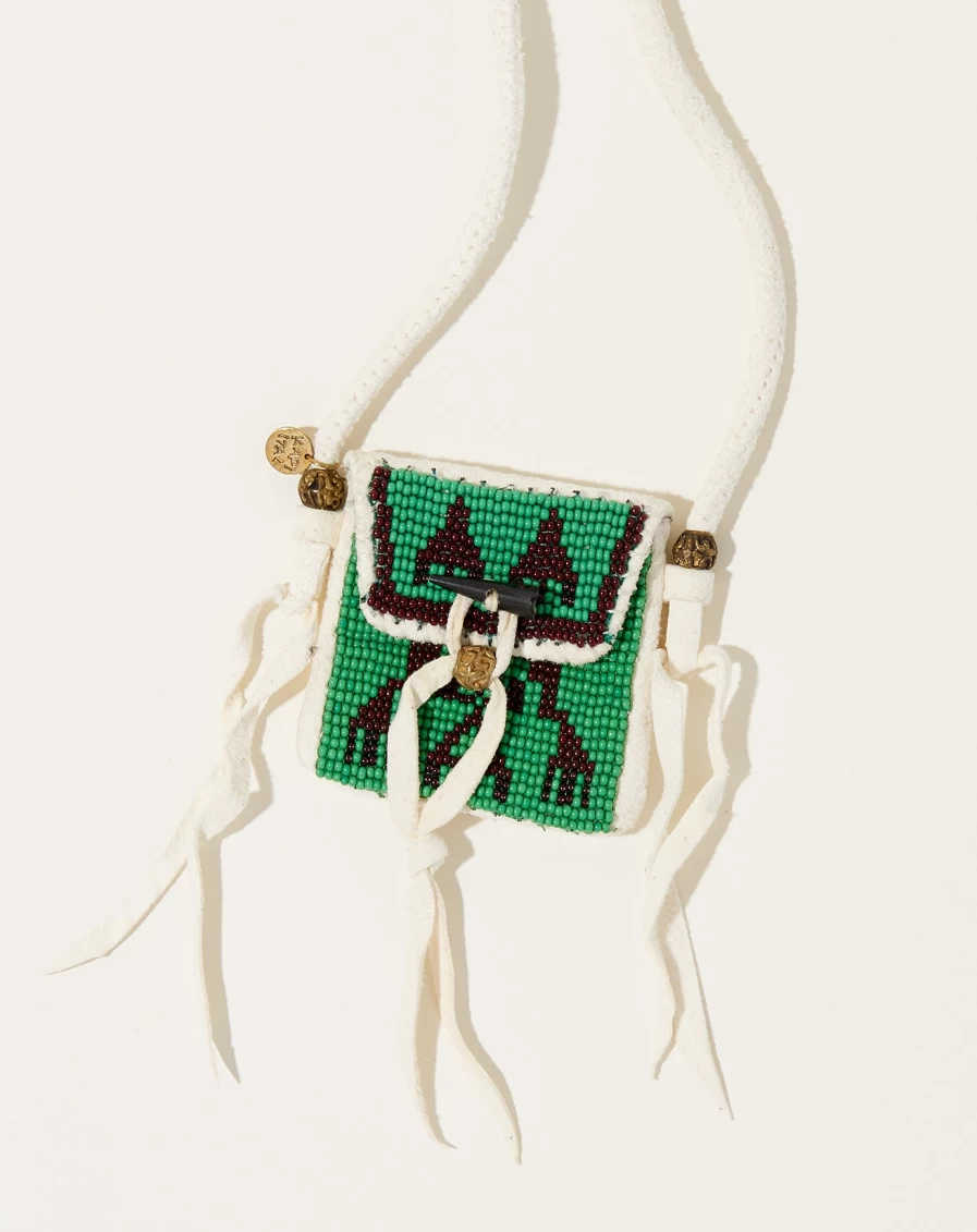 Kapital White Deer Leather Pueblo Rain Charm Handmade Accessory