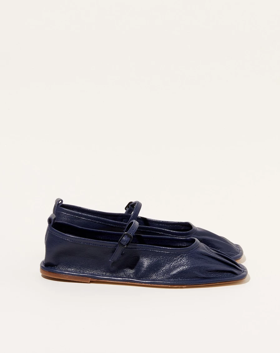 Hereu Dansa Navy Leather Loafers - Classic Spanish Handcrafted Slip-On Shoes for Men & Women