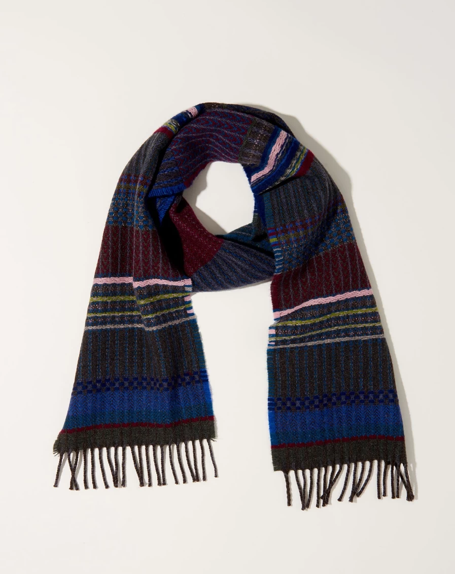 Wallace Sewell Wainscott Scarf - Premium Coal Color Wool Wrap