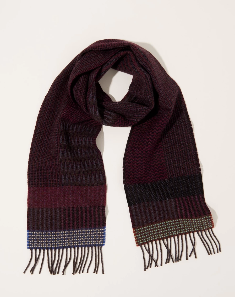 Wallace Sewell Blackberry Houten Wool Scarf - Luxury British Designer Wrap