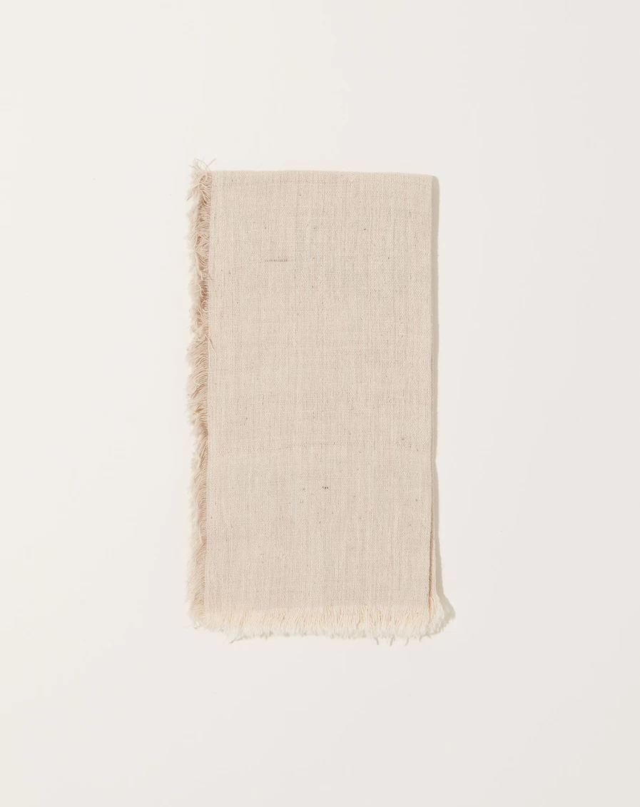 Auntie Oti Organic Cotton Natural Dye Ecru Napkin Set - Eco-Friendly Table Linens