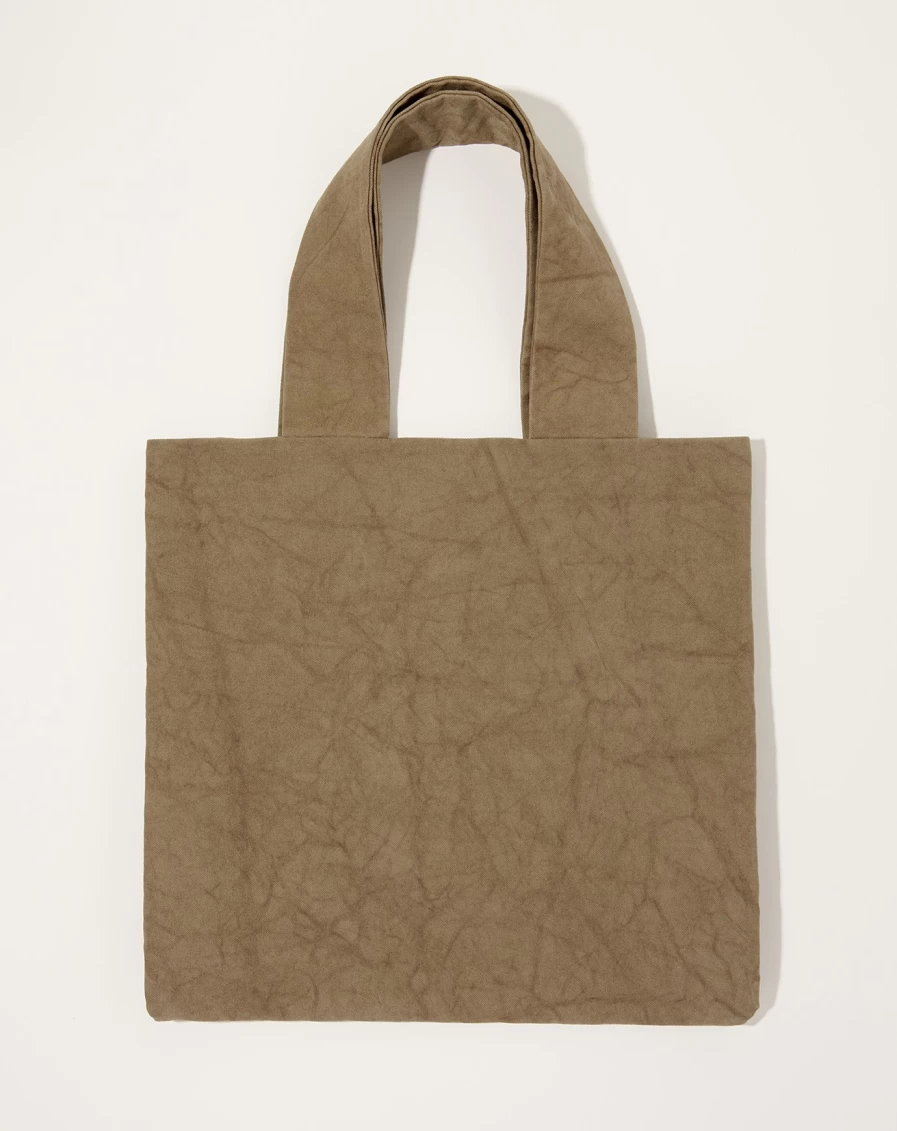 Lauren Manoogian Canvas Tote Bag in Earthy Mud Color - Stylish & Durable Handbag