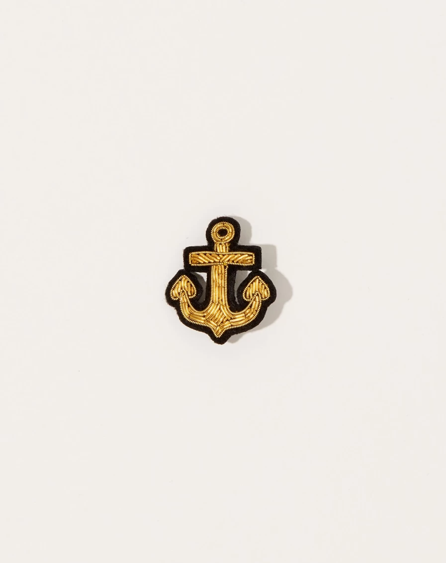 Macon Et Lesquoy Golden Anchor - Premium Nautical Decor for Home & Office
