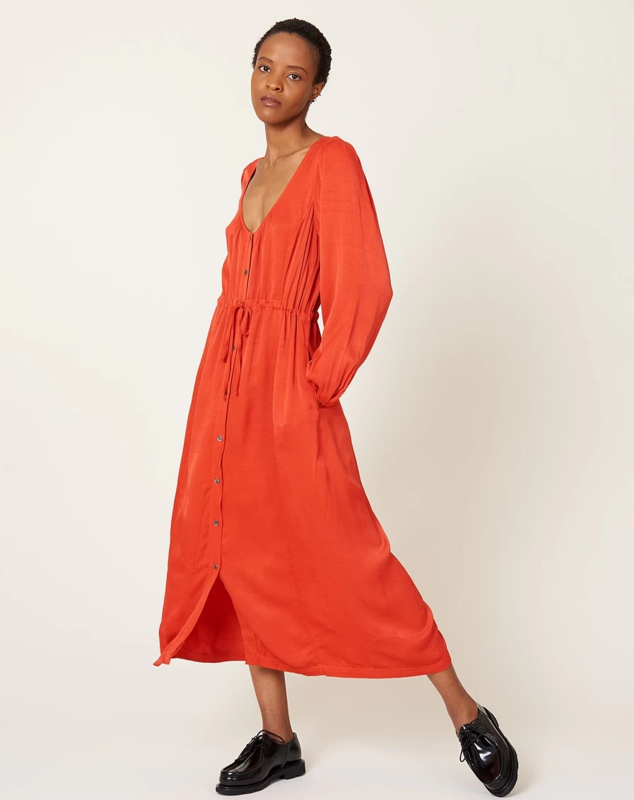 Raquel Allegra Firefly Print Sunday Dress - Boho Chic Women's Maxi Dress