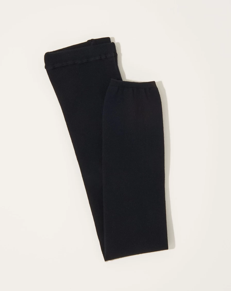 Nishiguchi Kutsushita Black Silk Cotton Leggings - Soft & Comfortable Women's Yoga Pants