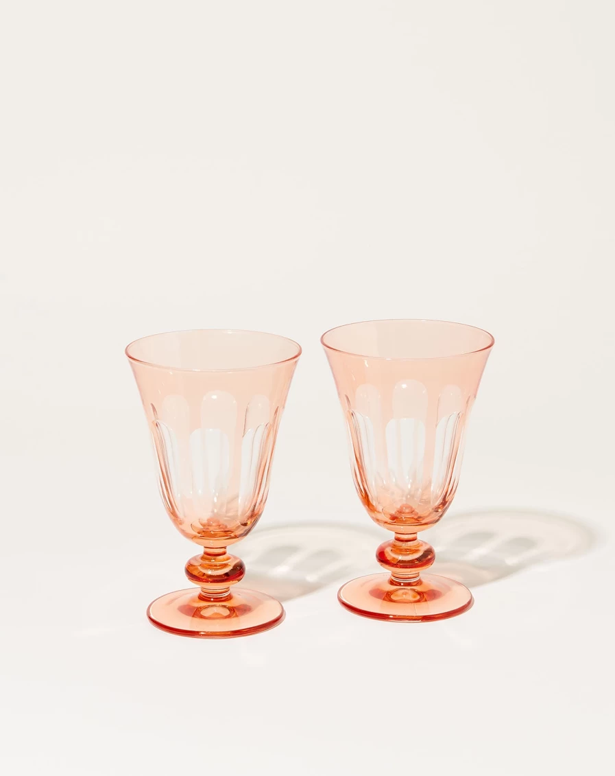 Sir Madam Rialto Handcrafted Glass Tulip Set - Elegant Kitten Design Barware Collection