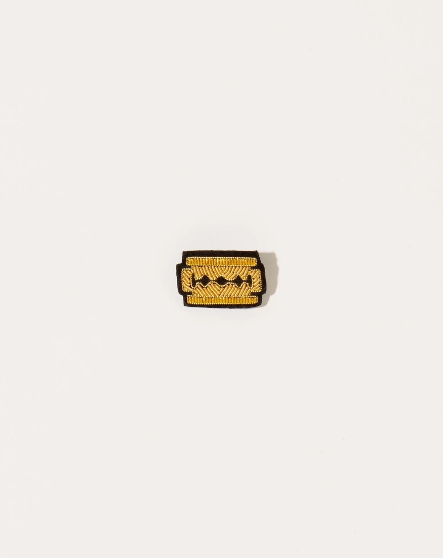 "Macon Et Lesquoy Bunuel's Razor Blade Pin - Vintage Inspired Accessory"