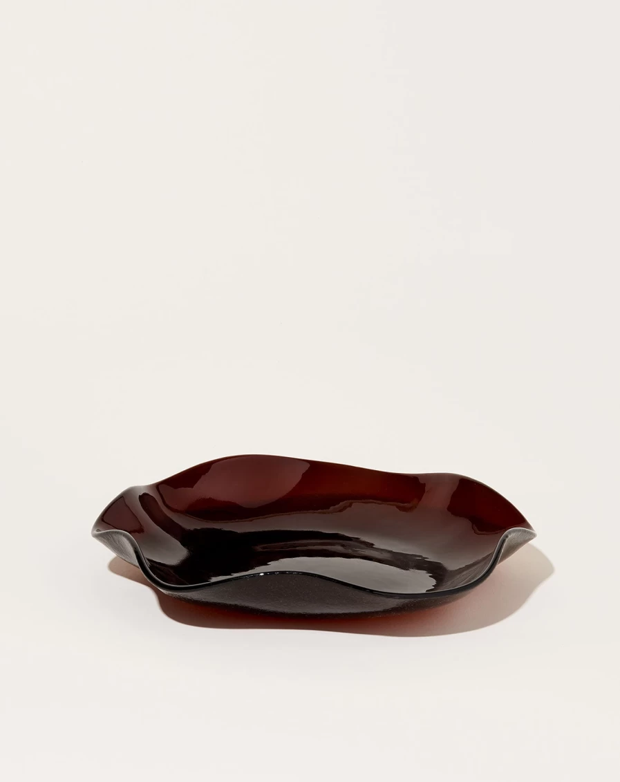 Sophie Lou Jacobsen Transparent Pecan Large Petal Plate – Elegant Tableware