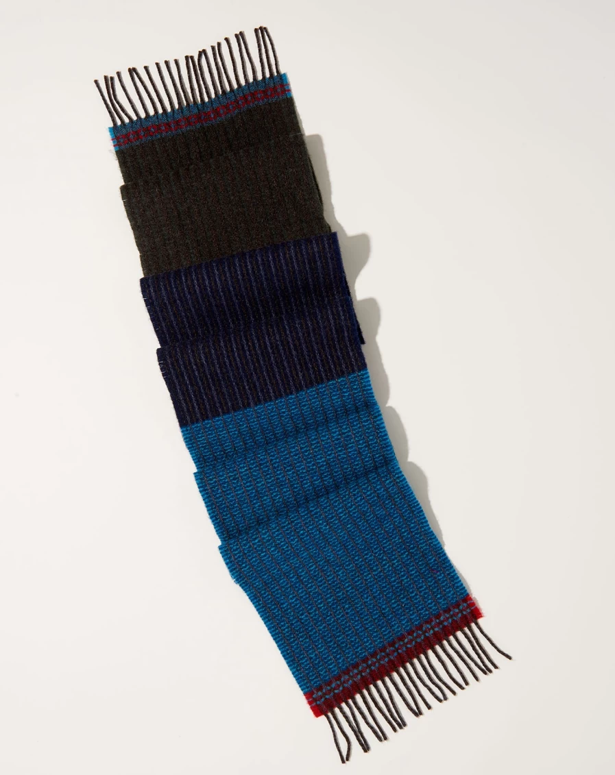 Wallace Sewell Earth Tone Chatham Scarf - Luxury Wool Wrap for Women & Men