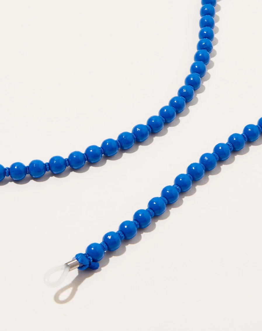Ina Seifart Blue Eyeglass Chain – Stylish & Adjustable Brillenkette for Glasses