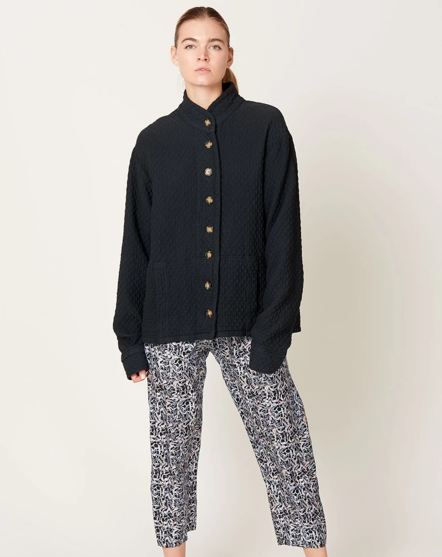 Raquel Allegra Black Quilted Jacket - Stylish Women's Outerwear Coat