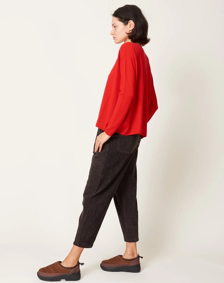 "Apuntob Merino Wool Tomato Red Pullover Sweater for Men & Women"