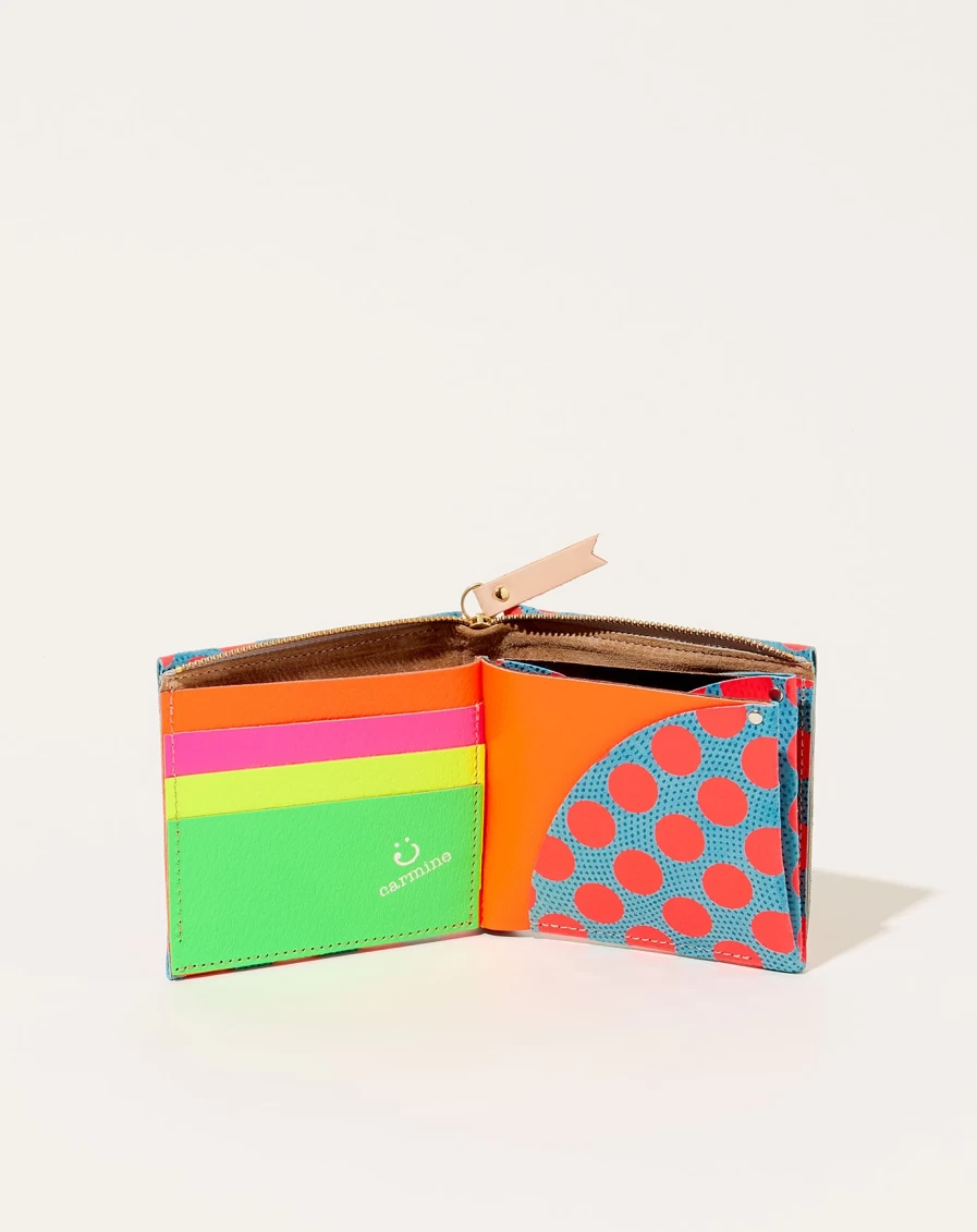 "Carmine Neon Red Wallet – Stylish & Durable One Wallet Design"