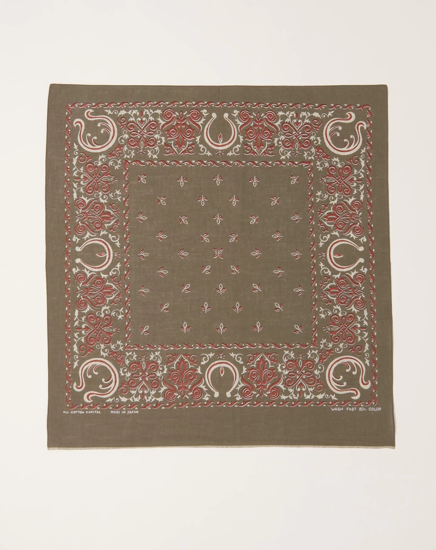 Kapital Antler Naja Bandana - Khaki Color Stylish Outdoor Accessory