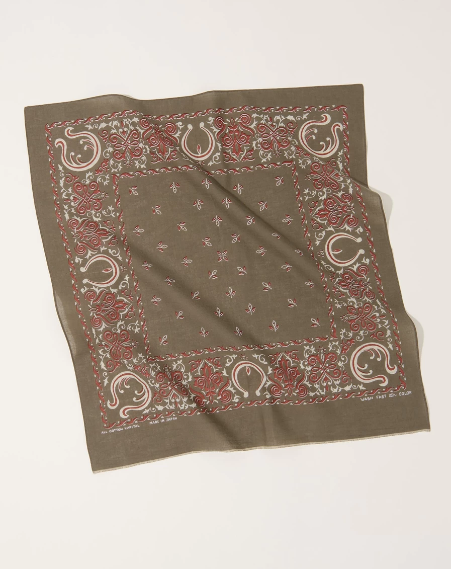 Kapital Antler Naja Bandana - Khaki Color Stylish Outdoor Accessory