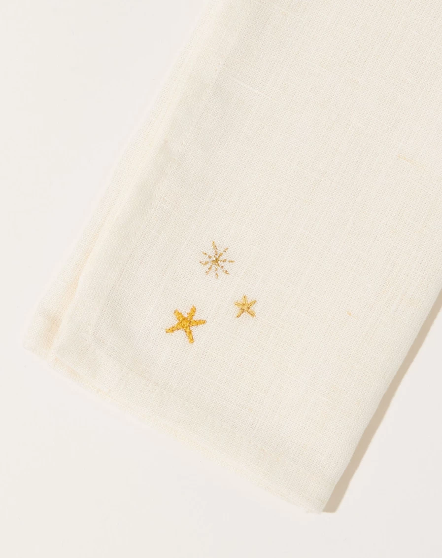 Malaika Starry Sky Design Napkins - Set of 2 Premium Dining Napkins for Elegant Table Settings