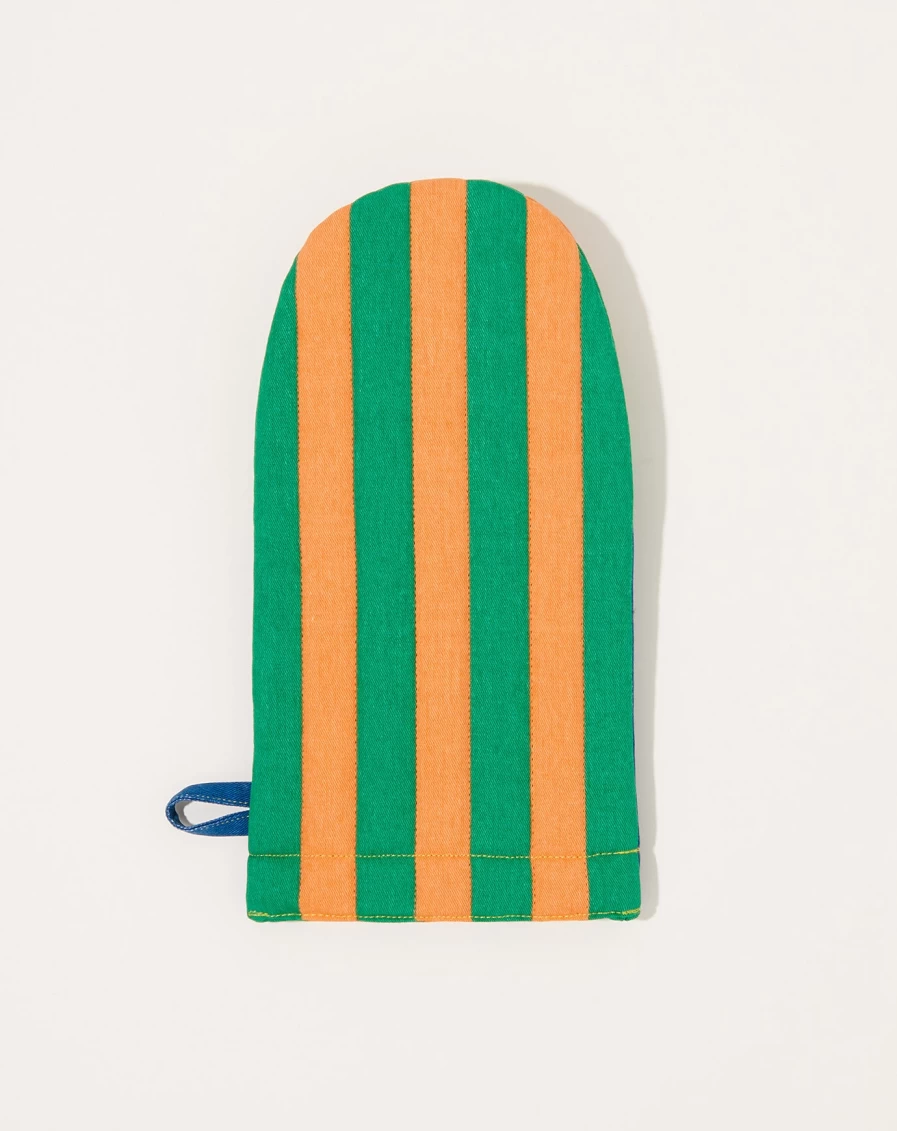 Dusen Dusen Carrot Stripe Oven Mitt - Heat Resistant Kitchen Glove for Baking & Cooking