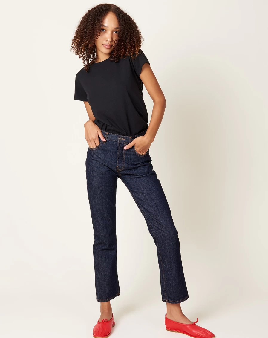 6397 Men's Dark Rinse Jean 495 Slim Fit Stretch Denim Pants