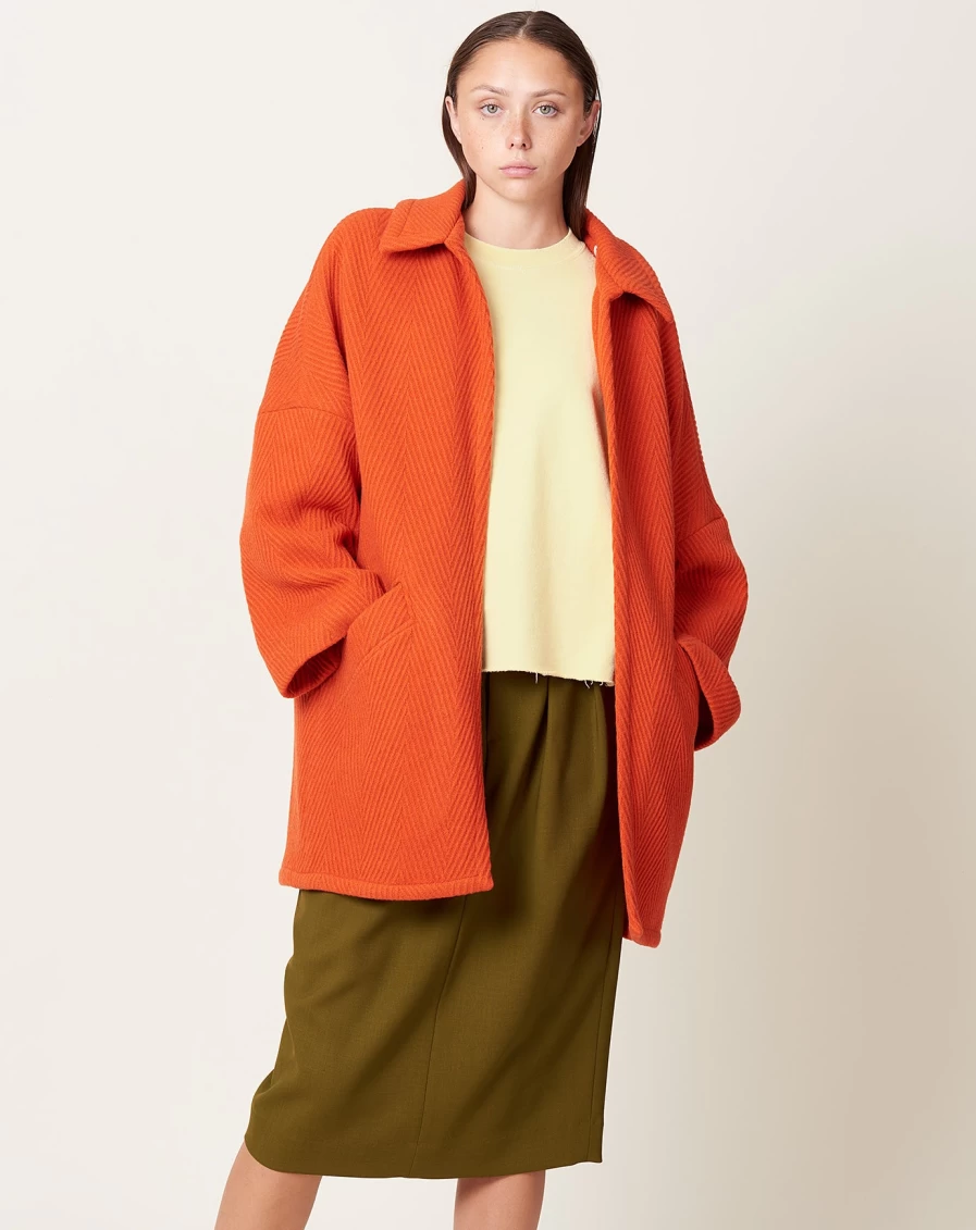 Rachel Comey Orange Husk Coat - Stylish Outerwear for Women