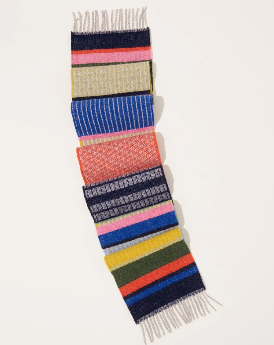 Wallace Sewell Nyack Harlequin Pattern Wool Blend Scarf