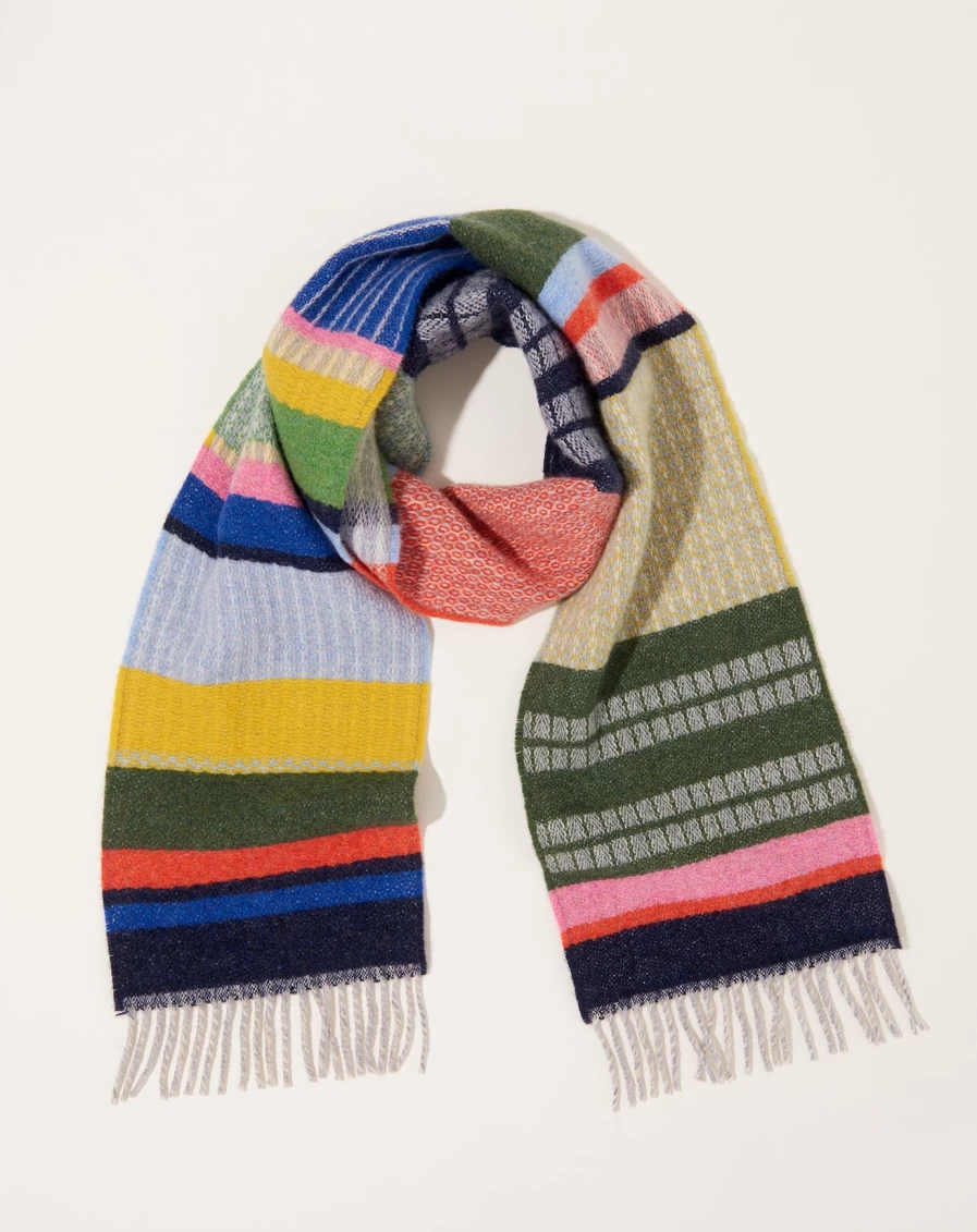 Wallace Sewell Nyack Harlequin Pattern Wool Blend Scarf