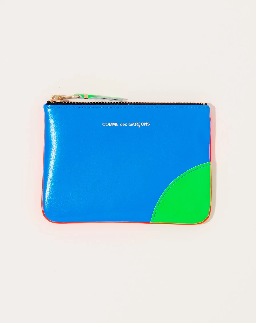 Comme des Garçons Super Fluo Pouch Blue Orange Crossbody Bag