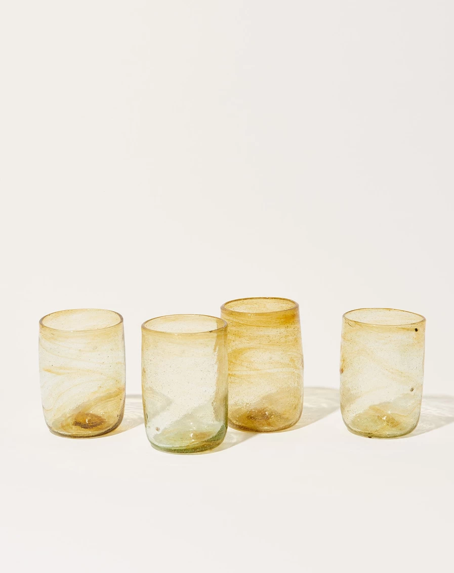 Malaika Amber Glass - Premium Handcrafted Glassware for Home & Decor
