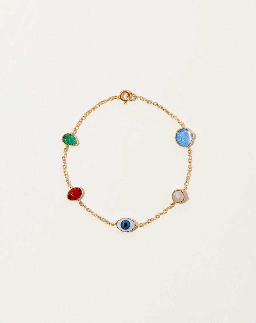 Grainne Morton Mini Charm Bracelet Set - Five Unique Handmade Charm Bracelets for Women