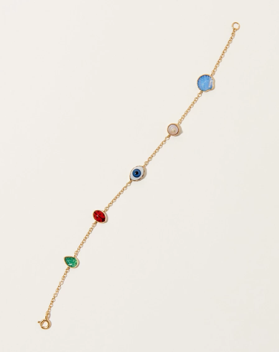 Grainne Morton Mini Charm Bracelet Set - Five Unique Handmade Charm Bracelets for Women