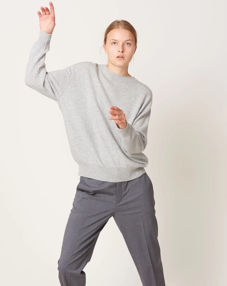 Demylee Eider Sweater - Heather Grey Women's Knit Pullover